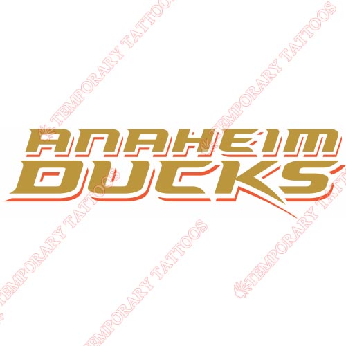 Anaheim Ducks Customize Temporary Tattoos Stickers NO.51